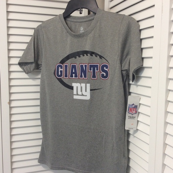 Boys T-shirt Large 12/14 Gray New York Giants NFL - Picture 6 of 11
